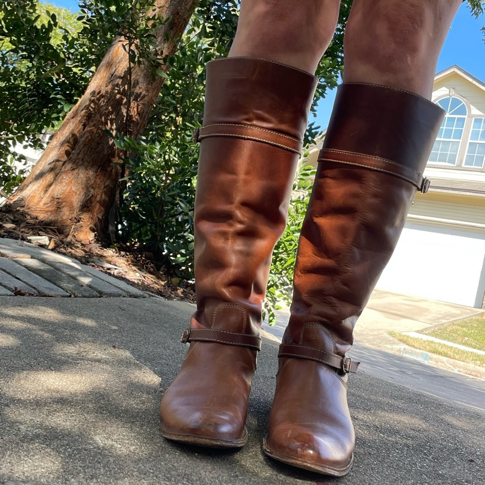 Frye “Melissa” knee high riding boots